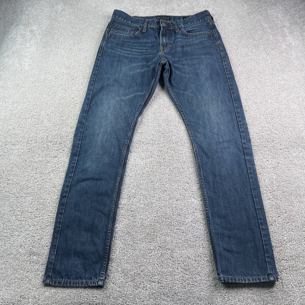 Bullhead Jeans Mens 31x32 Blue Skinny Fit Cotton Denim Casual Skater